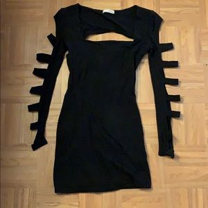 Black mini dress